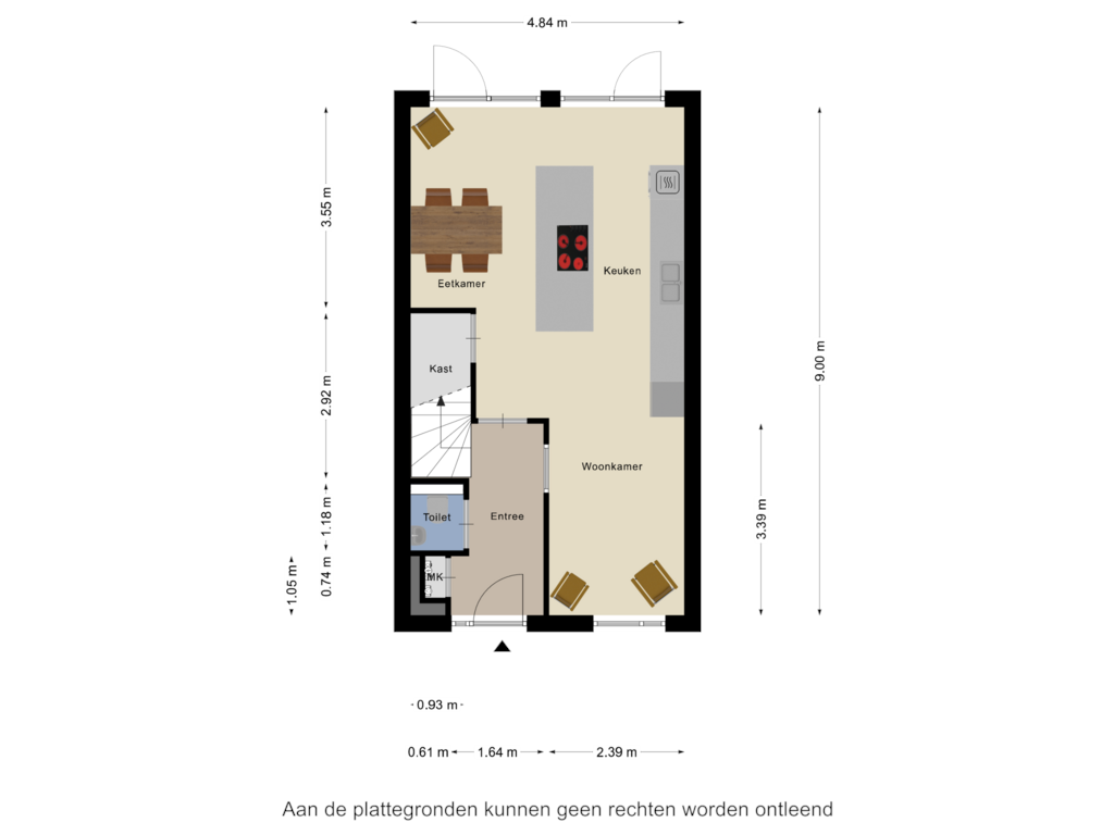 Bekijk plattegrond van Begane Grond van Jan Weugkade 95