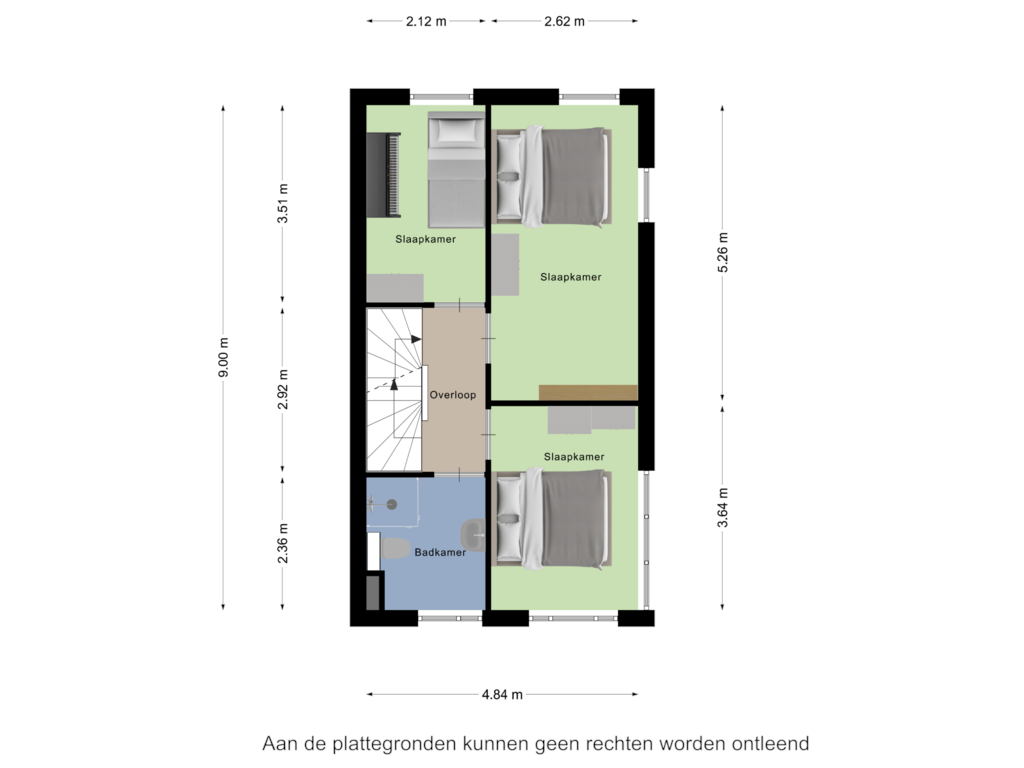 Bekijk plattegrond van Eerste verdieping van Jan Weugkade 95