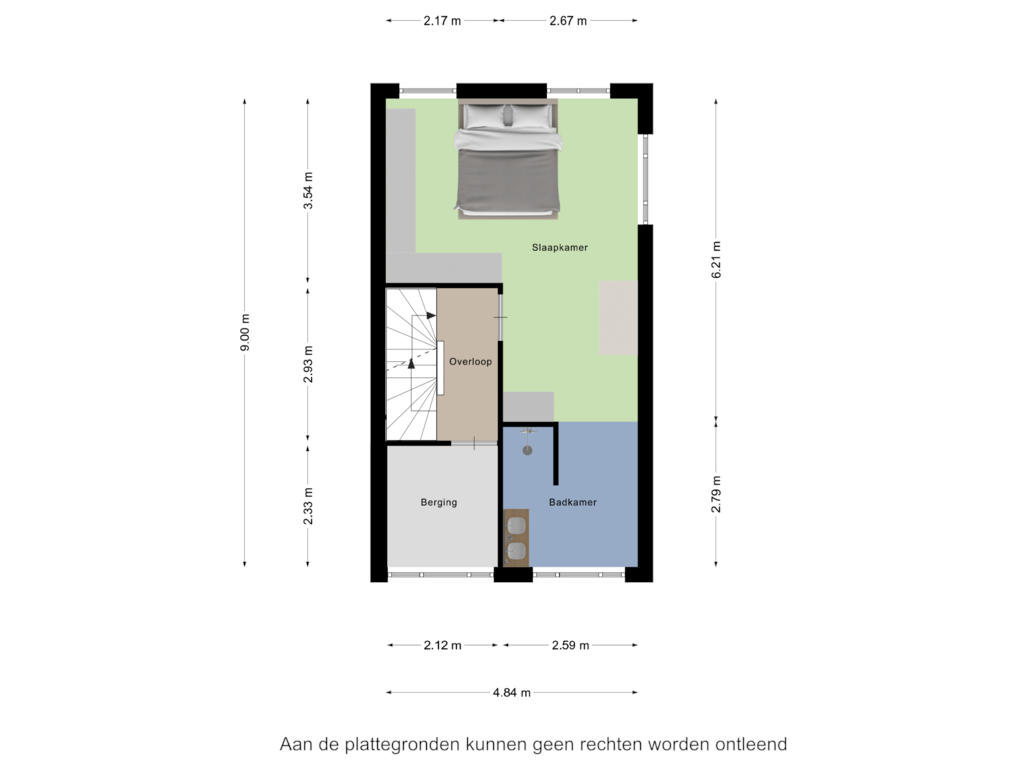 Bekijk plattegrond van Tweede Verdieping van Jan Weugkade 95