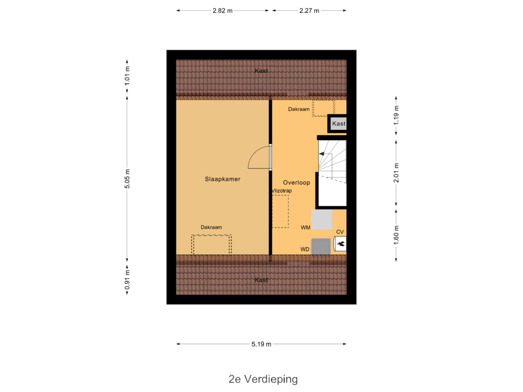 Bekijk plattegrond van 2e Verdieping van Refter 9