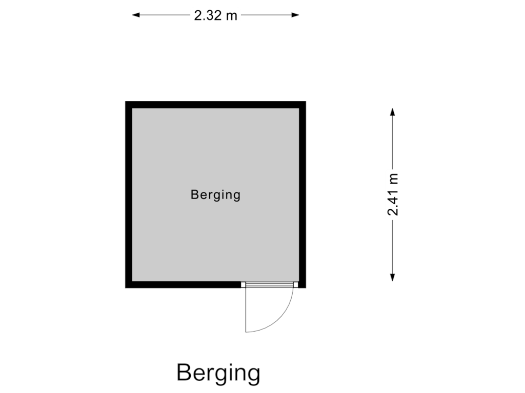 Bekijk plattegrond van Berging van Refter 9