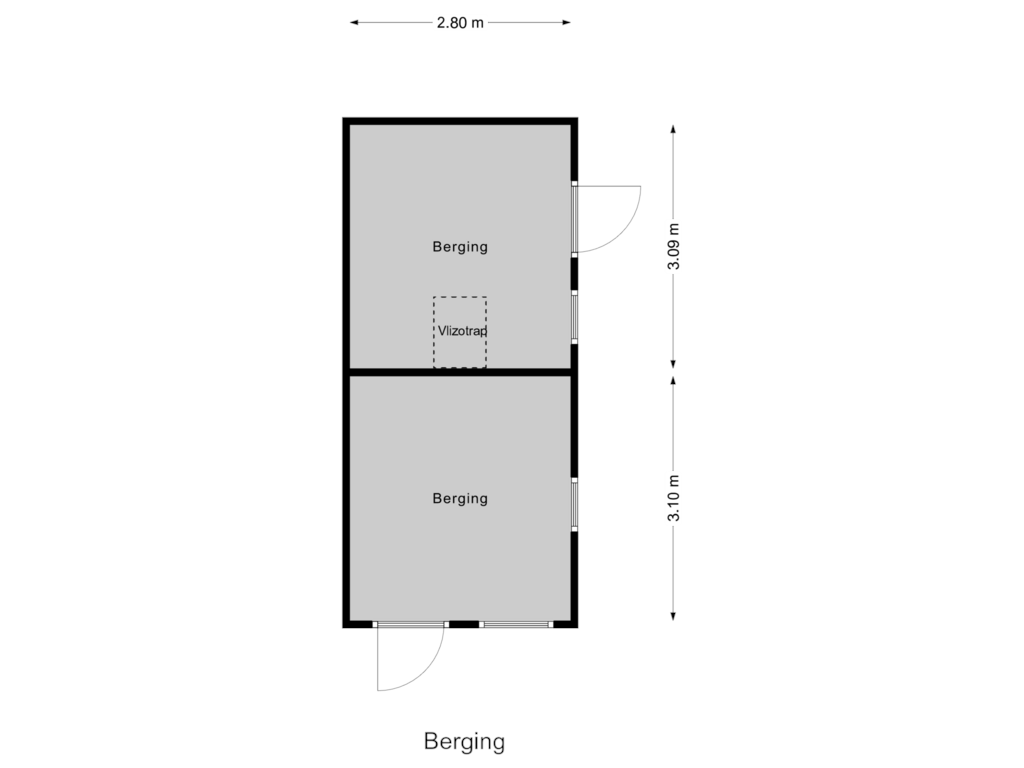 View floorplan of Berging of Koningsspil 65