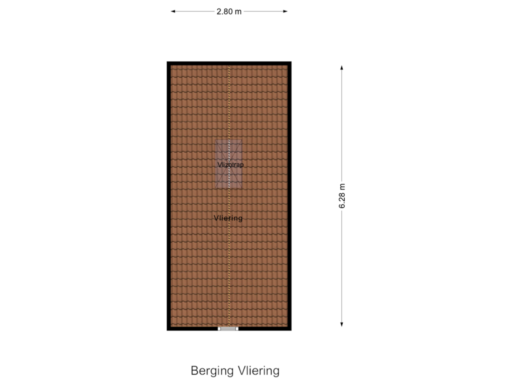 View floorplan of Berging  Vliering of Koningsspil 65