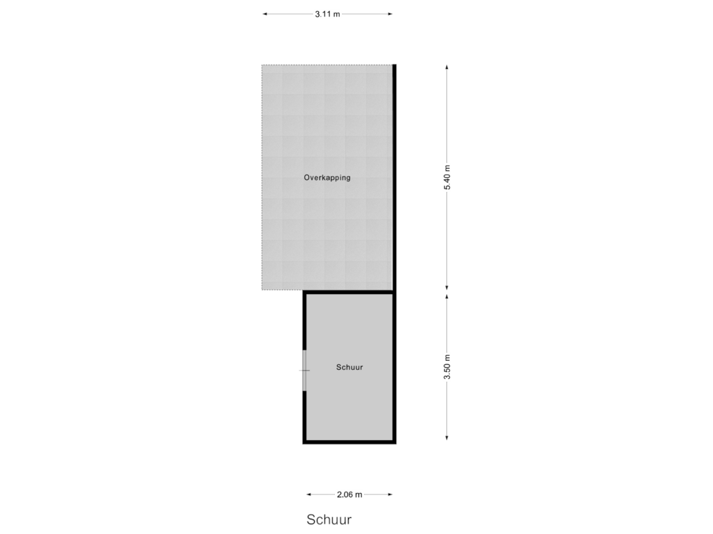 View floorplan of Schuur of Koningsspil 65