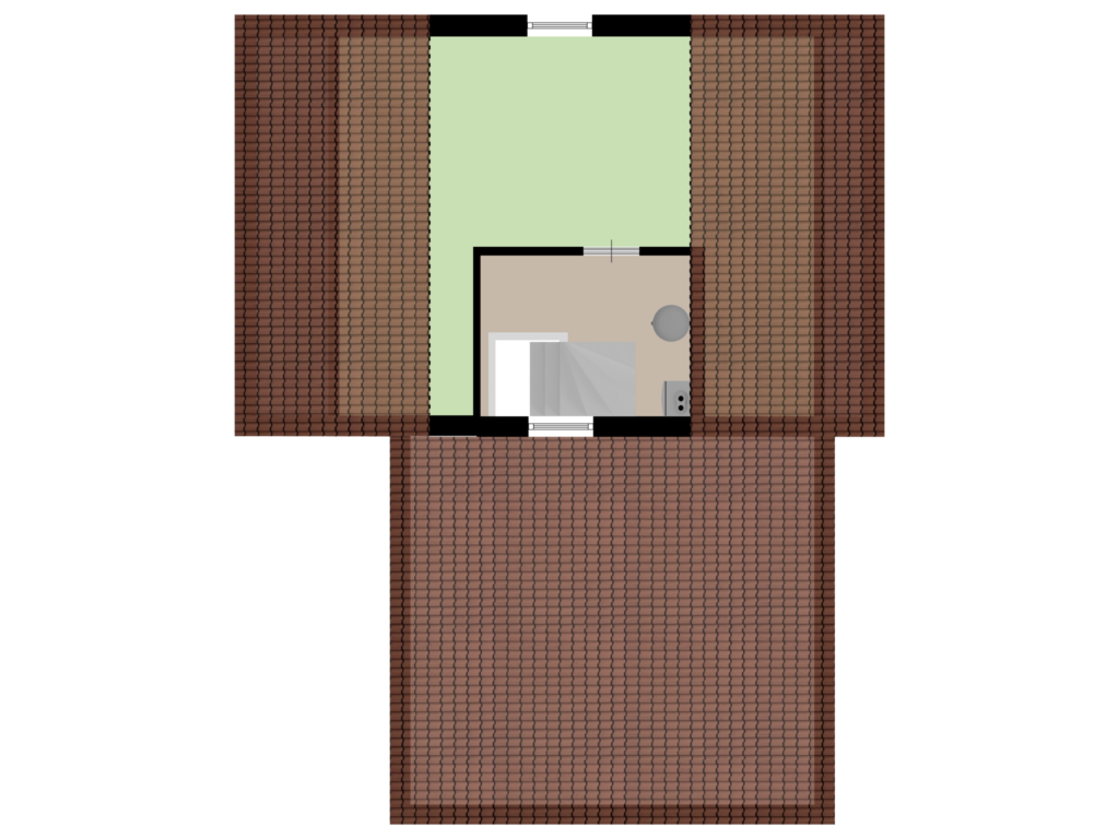 View floorplan of Zolder of Glenn Millerlaan 34