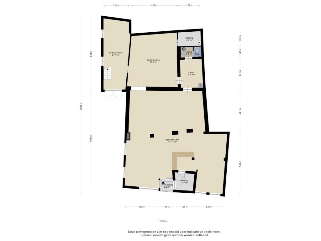 Bekijk plattegrond van Begane Grond van Agnietensteeg 12