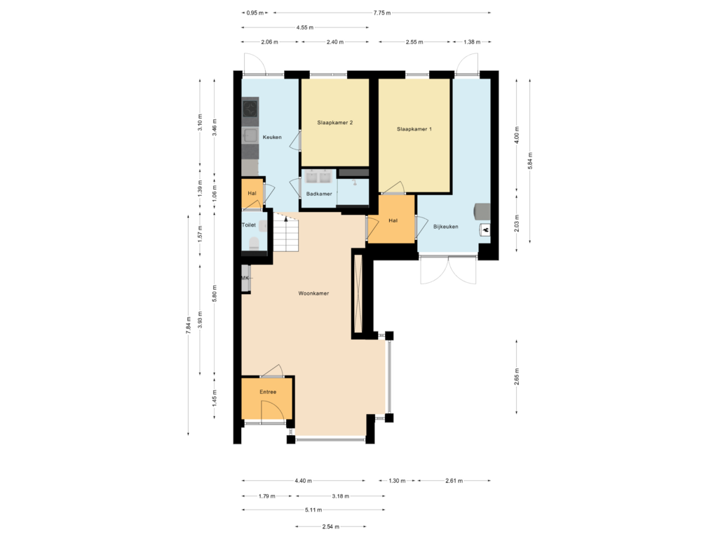 Bekijk plattegrond van Woning van Marialaan 97