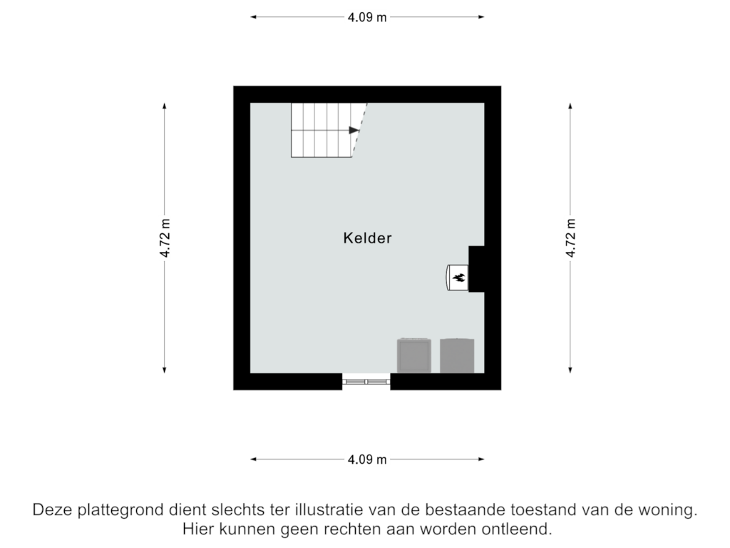 Bekijk plattegrond van Kelder van Ceintuurstraat 45