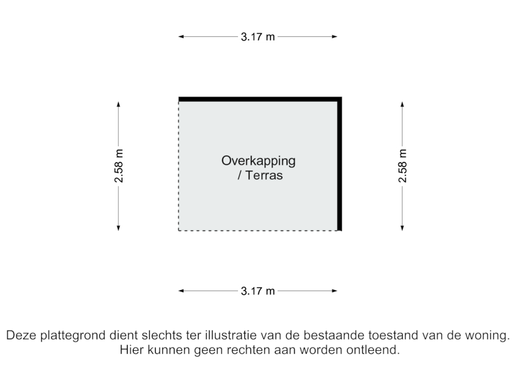 Bekijk plattegrond van Overkapping van Ceintuurstraat 45