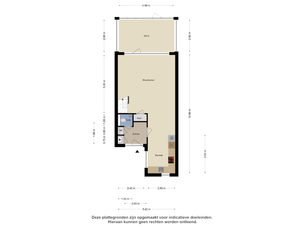 Bekijk plattegrond van Begane Grond van Essenburg 11