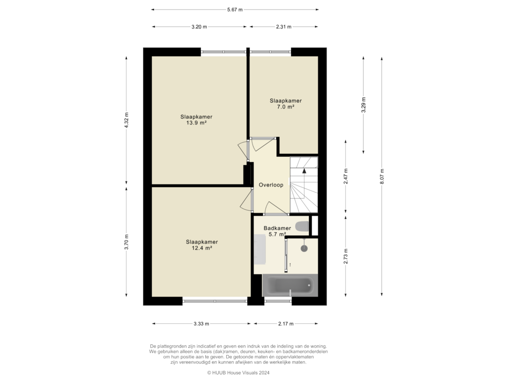 Bekijk plattegrond van 1e Verdieping van Kempenaar 02 16