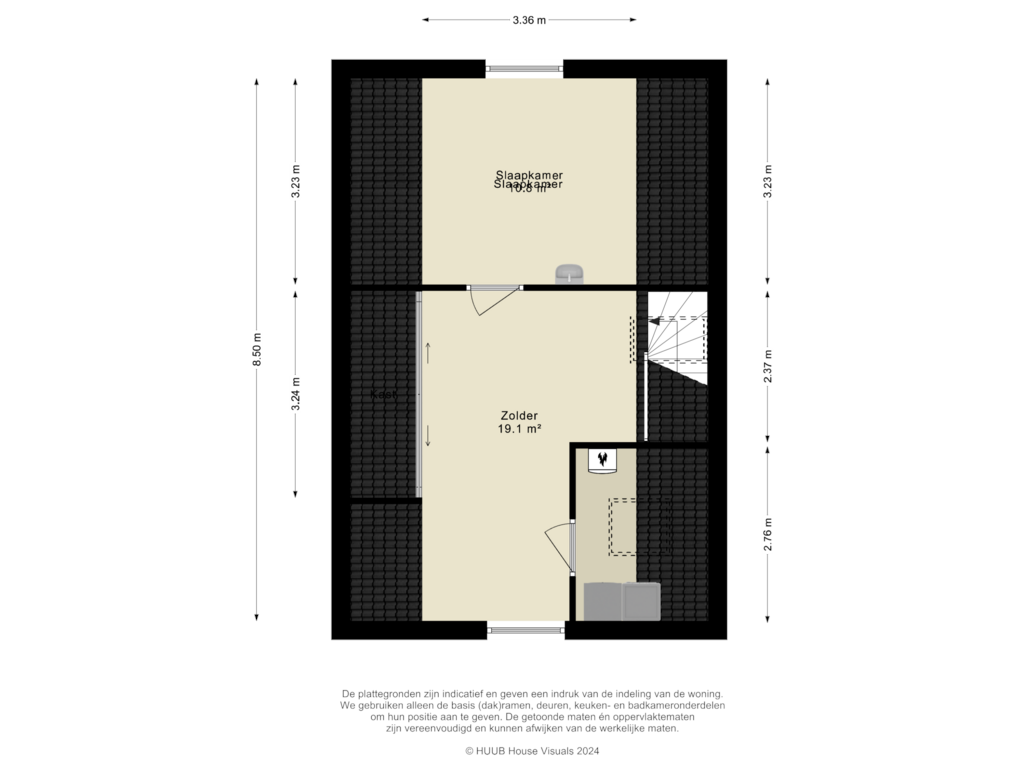 Bekijk plattegrond van 2e Verdieping van Kempenaar 02 16