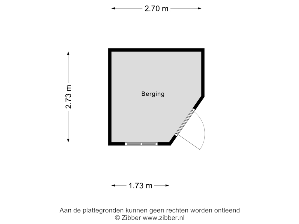 Bekijk plattegrond van Berging van Johan Frisostraat 20