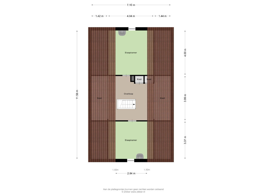 View floorplan of Eerste Verdieping of Elzenstraat 25