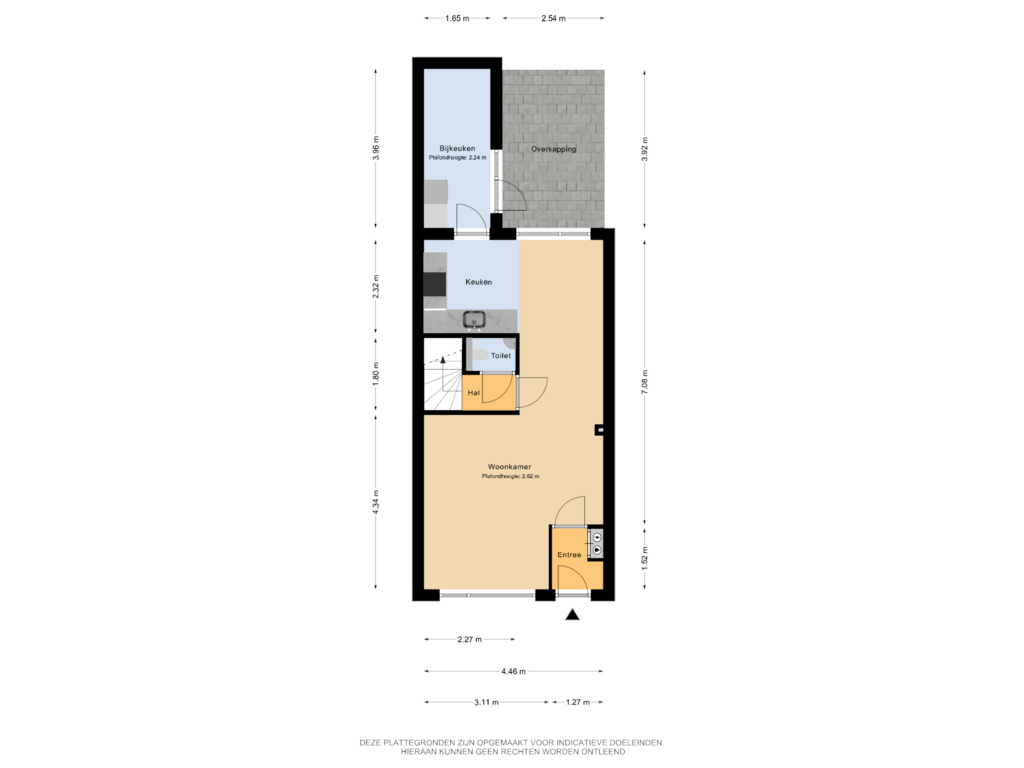 View floorplan of Begane Grond of Houthakkersweg 40