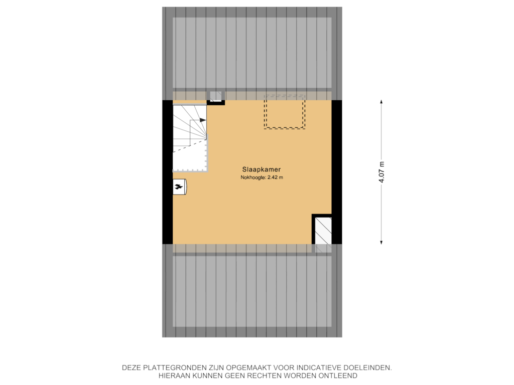 View floorplan of 2e Verdieping of Houthakkersweg 40