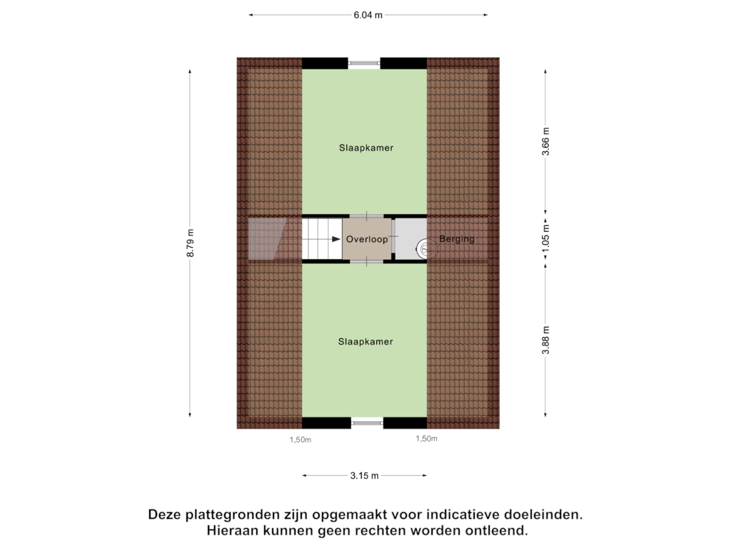 Bekijk plattegrond van Tweede Verdieping van Meijerij 9