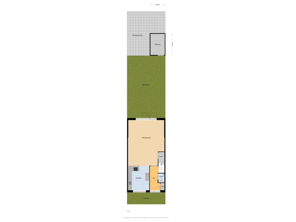 Bekijk plattegrond van Tuin van Florastraat 17