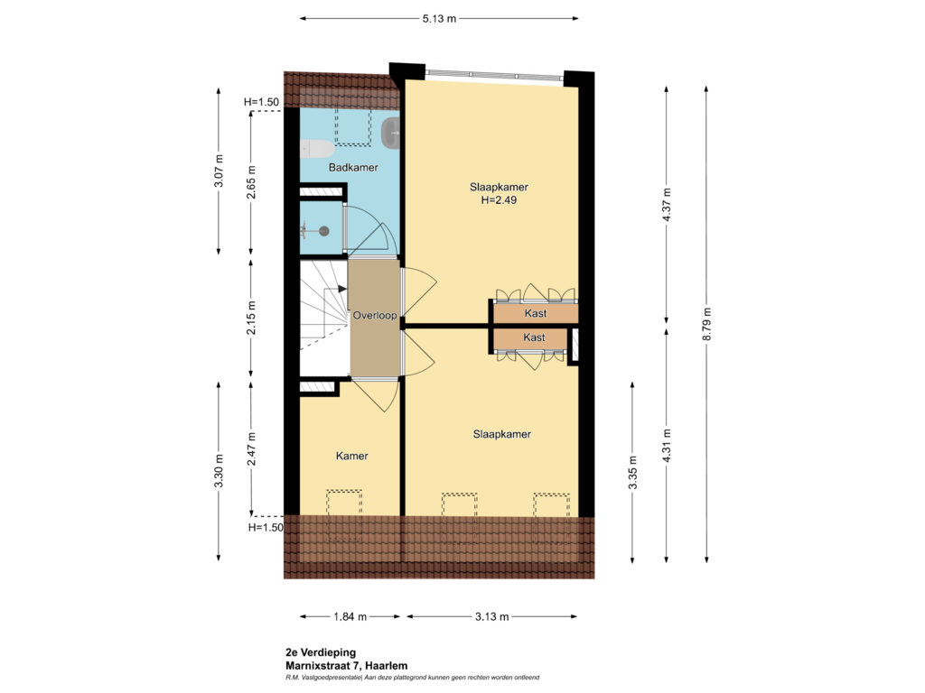 Bekijk plattegrond van 2e Verdieping van Marnixstraat 7