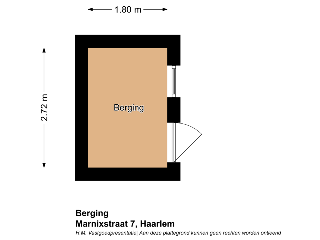 Bekijk plattegrond van Berging van Marnixstraat 7