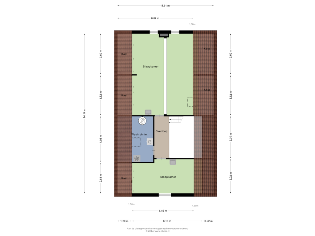 View floorplan of Eerste Verdieping of Dijkerstraat 2