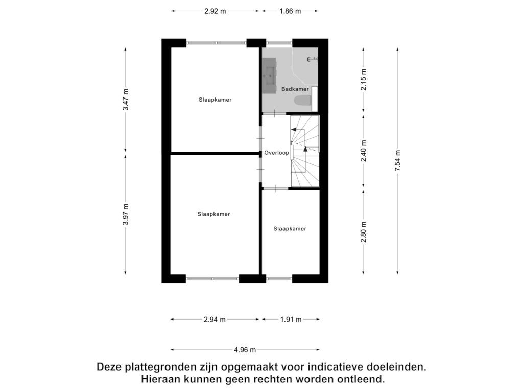 Bekijk plattegrond van Eerste Verdieping van Koningin Beatrixlaan 8