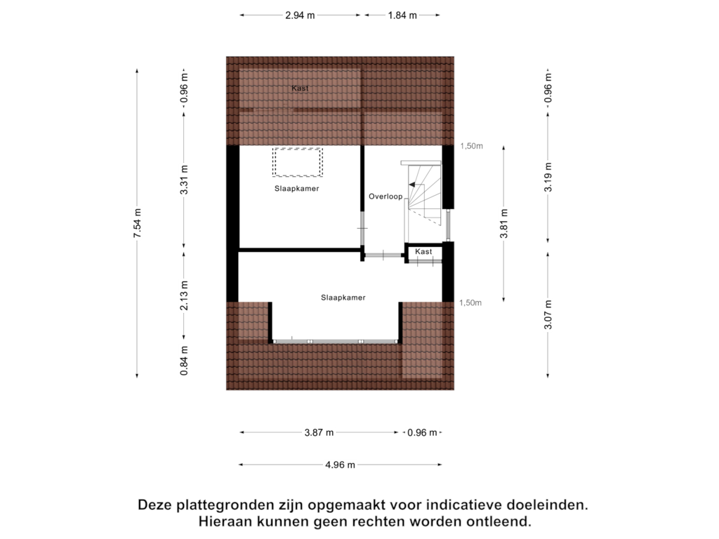 Bekijk plattegrond van Tweede Verdieping van Koningin Beatrixlaan 8