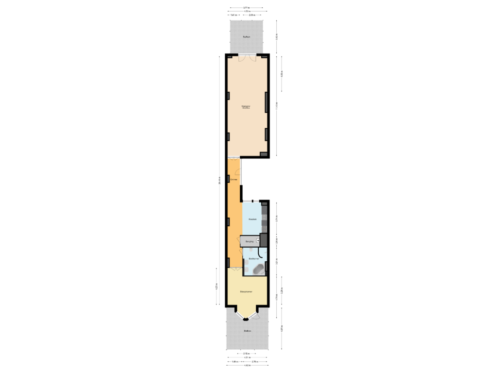 Bekijk plattegrond van Appartement van Zeeburgerkade 720