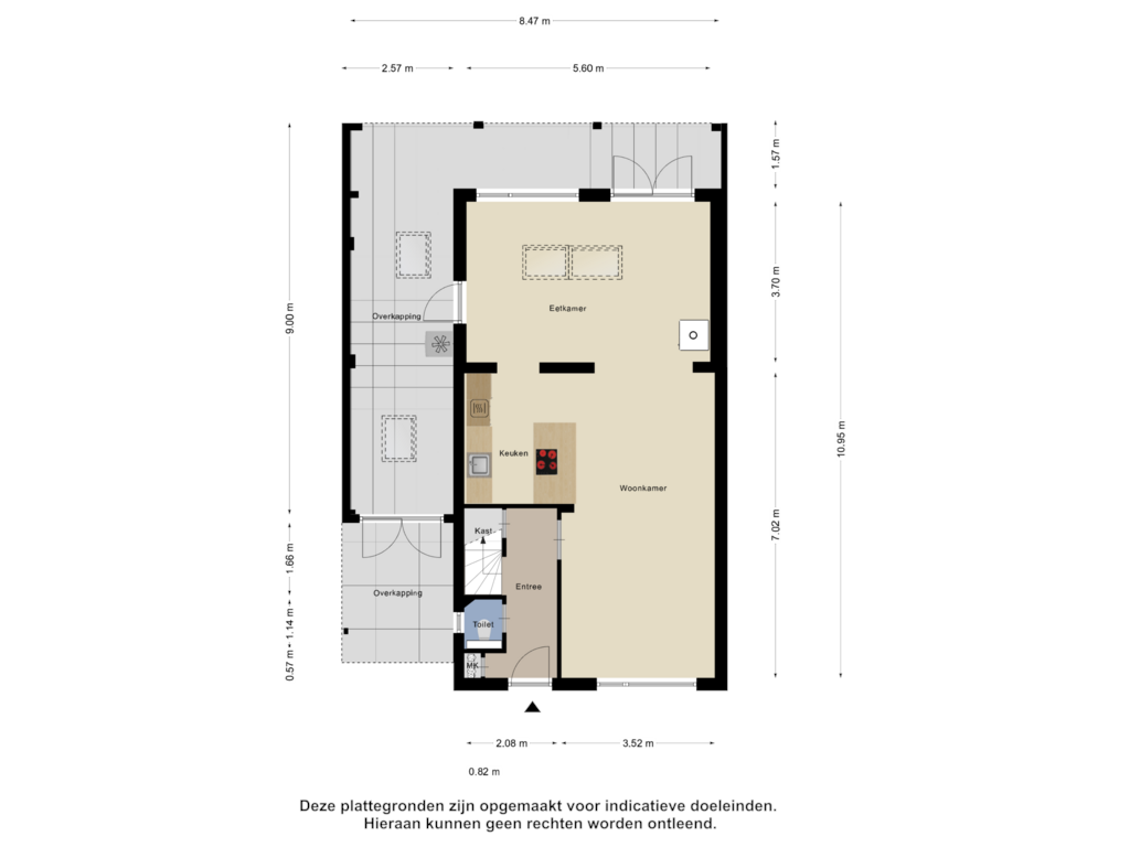 Bekijk plattegrond van Begane Grond van Korenbloemstraat 15