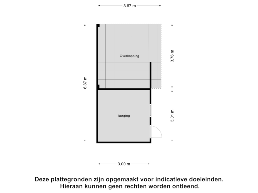 Bekijk plattegrond van Berging van Korenbloemstraat 15