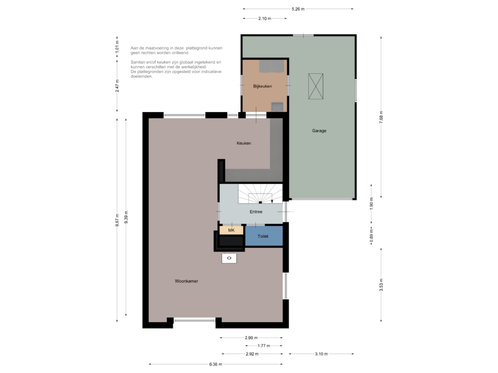 View floorplan of Begane grond of Grutto 10