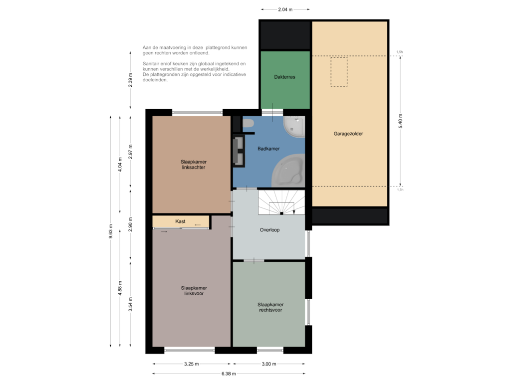 View floorplan of Eerste verdieping of Grutto 10