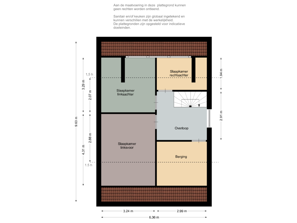 View floorplan of Tweede verdieping of Grutto 10