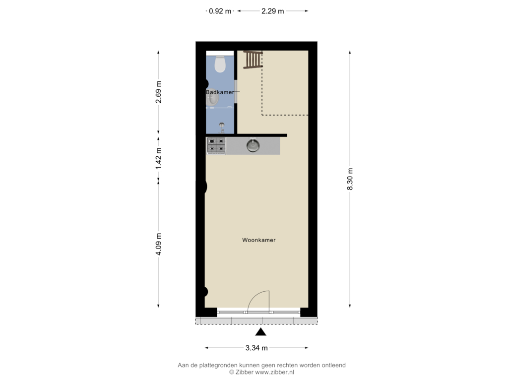 Bekijk plattegrond van Begane Grond van Koolstraat 48-F