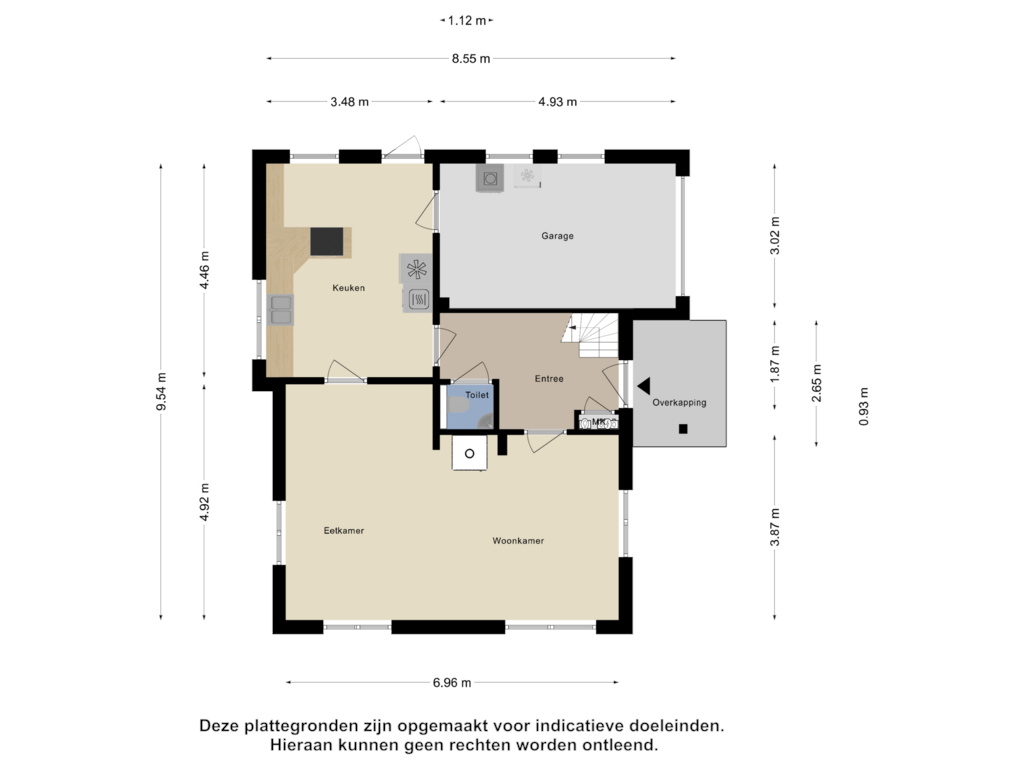 Bekijk plattegrond van Begane Grond van Dorpsstraat 6