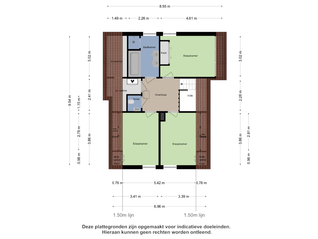 Bekijk plattegrond van Eerste Verdieping van Dorpsstraat 6