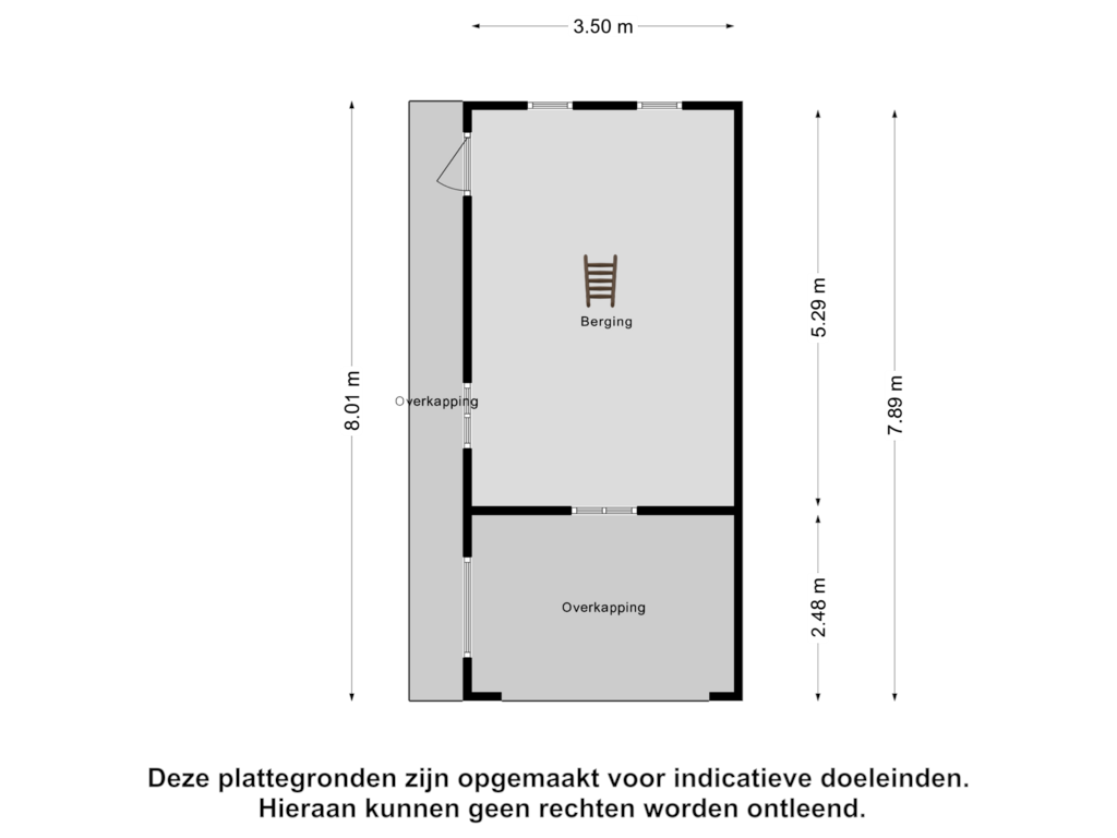 Bekijk plattegrond van Berging van Dorpsstraat 6