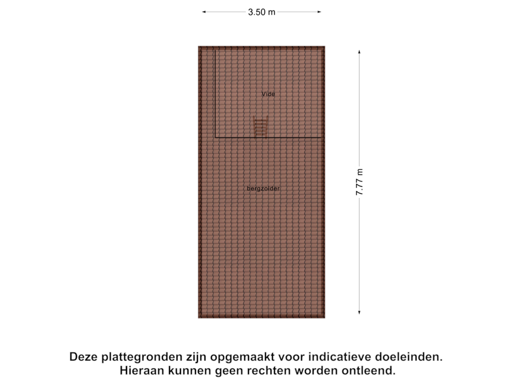 Bekijk plattegrond van Bergzolder van Dorpsstraat 6