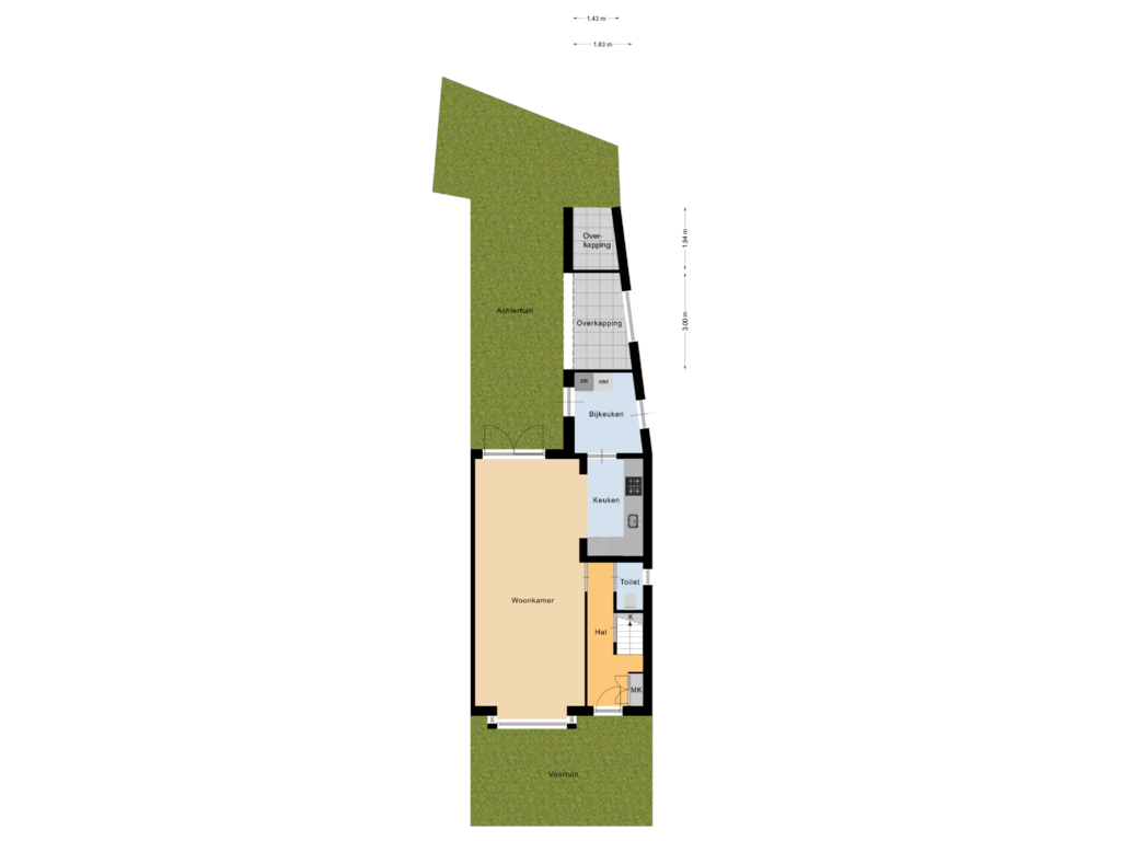 View floorplan of Tuin of Populierenlaan 39