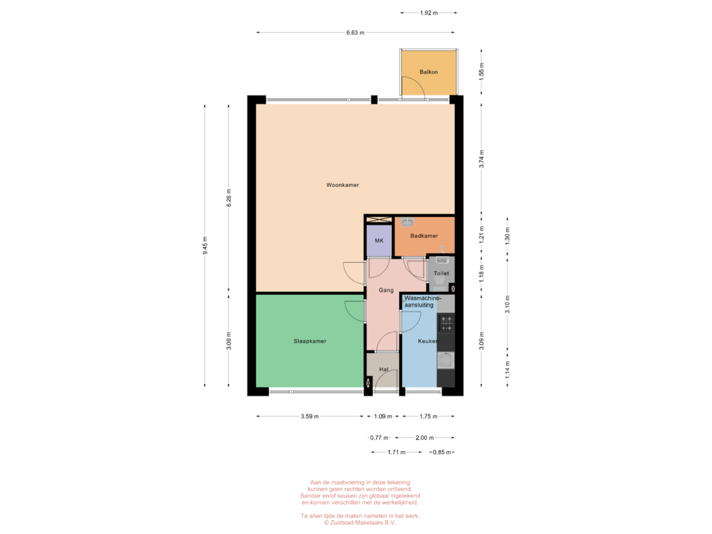 Bekijk plattegrond van Zandkreek 32 - 1e verdieping van Zandkreek 32