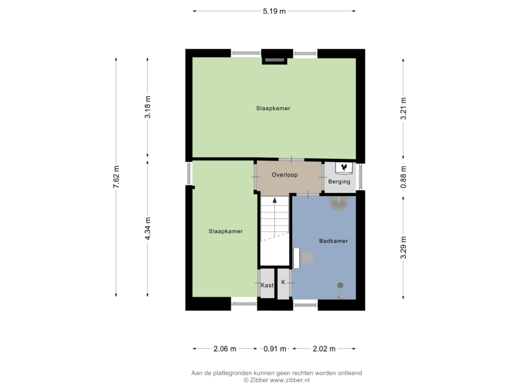 Bekijk plattegrond van Eerste Verdieping van Pastoorskuilenweg 8