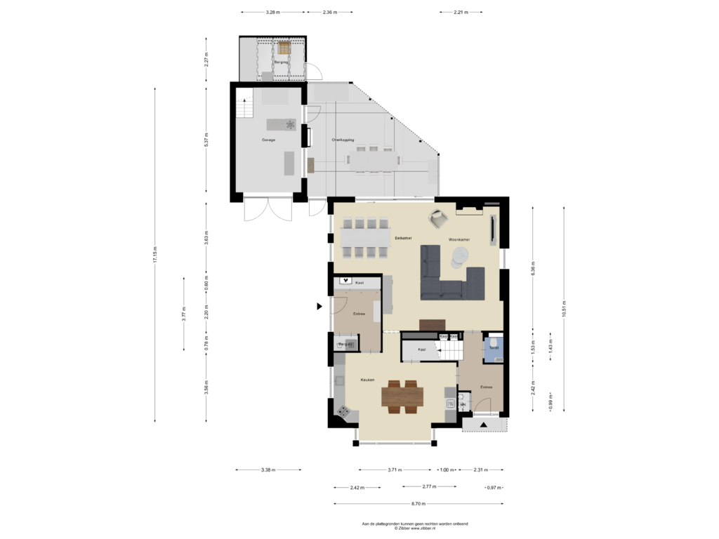 Bekijk plattegrond van Begane grond van Eijkhovenstraat 3-A