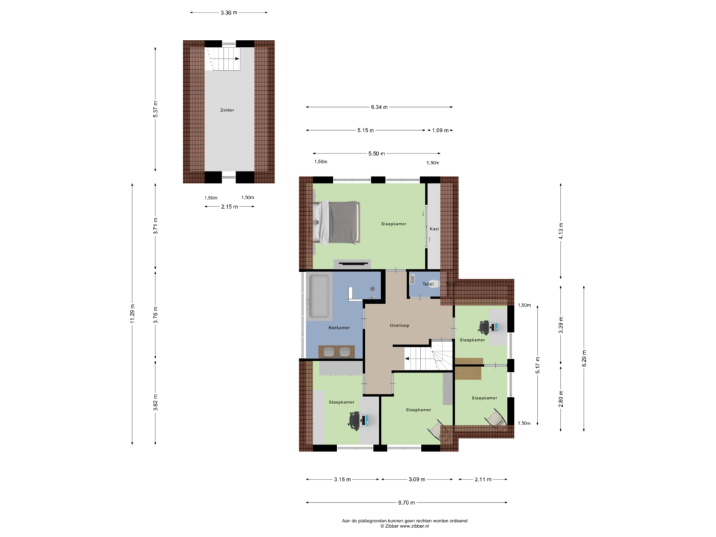 Bekijk plattegrond van Eerste Verdieping van Eijkhovenstraat 3-A