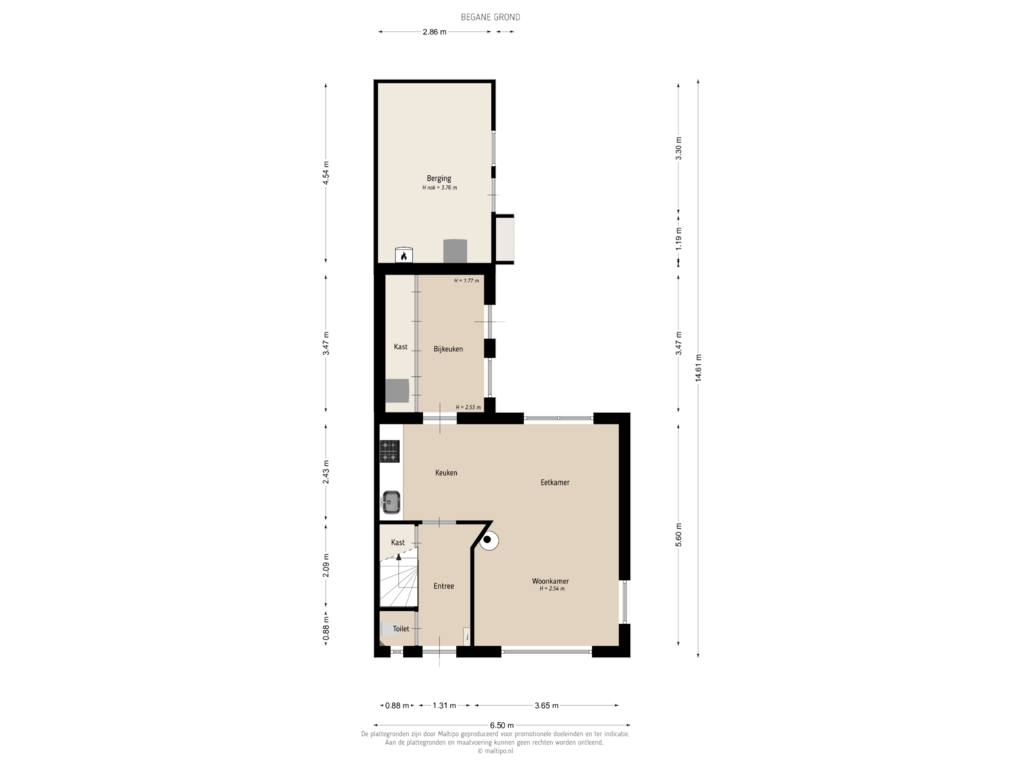 Bekijk plattegrond van Begane grond van A. van Drielstraat 15