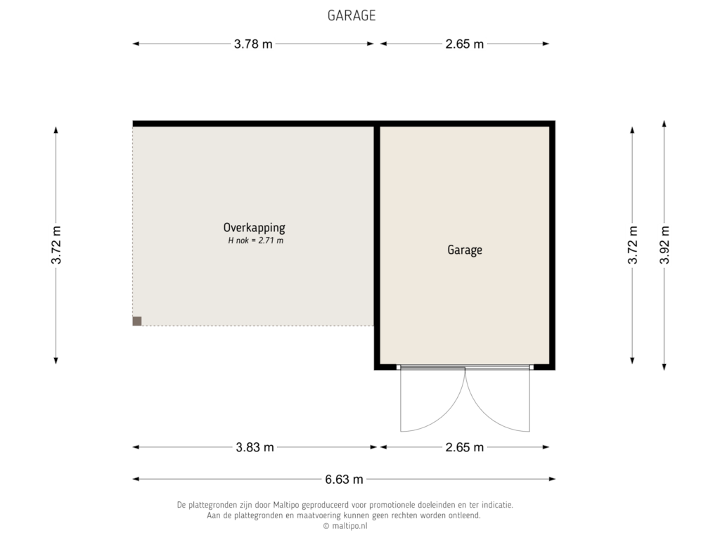 Bekijk plattegrond van Garage van A. van Drielstraat 15