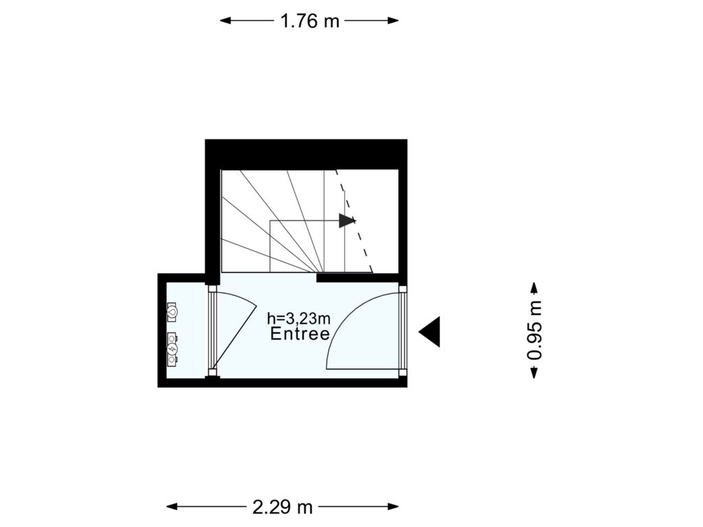 View floorplan of Eerste verdieping of Willemsparkweg 12-2