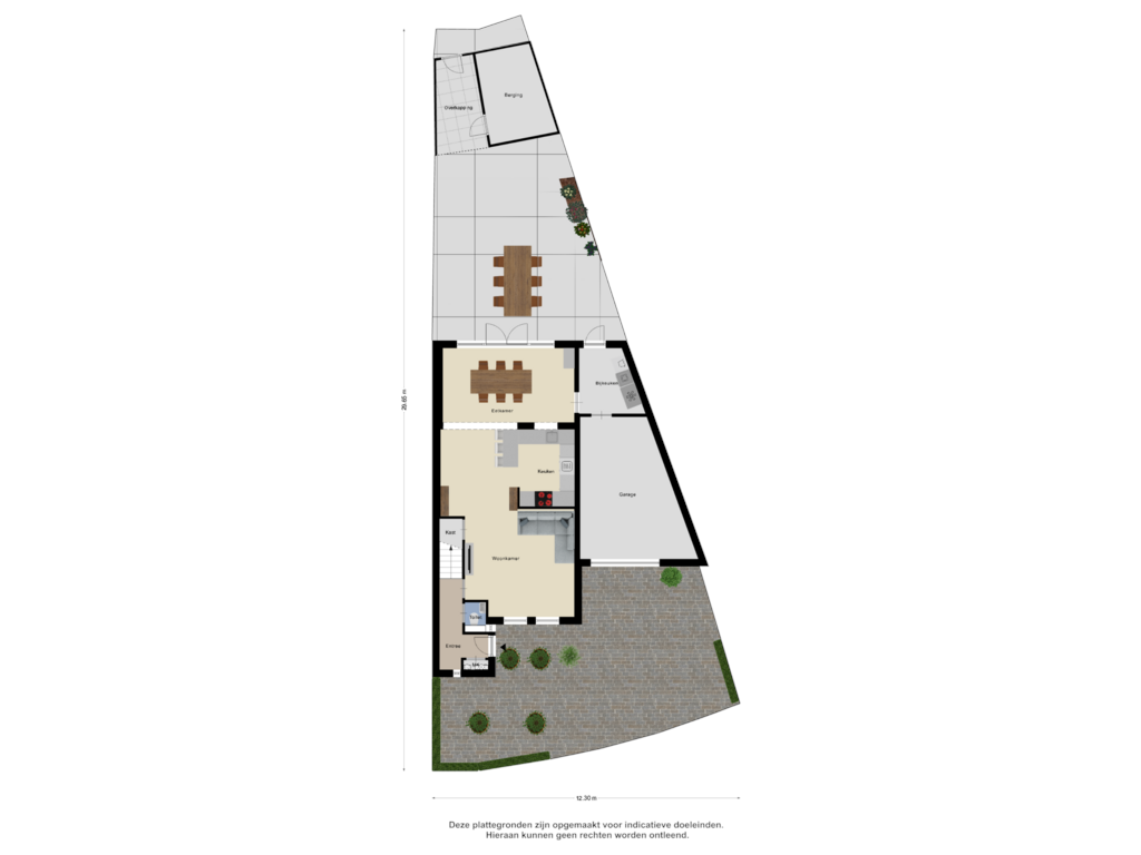 Bekijk plattegrond van Begane Grond-Tuin van Halvenne 14