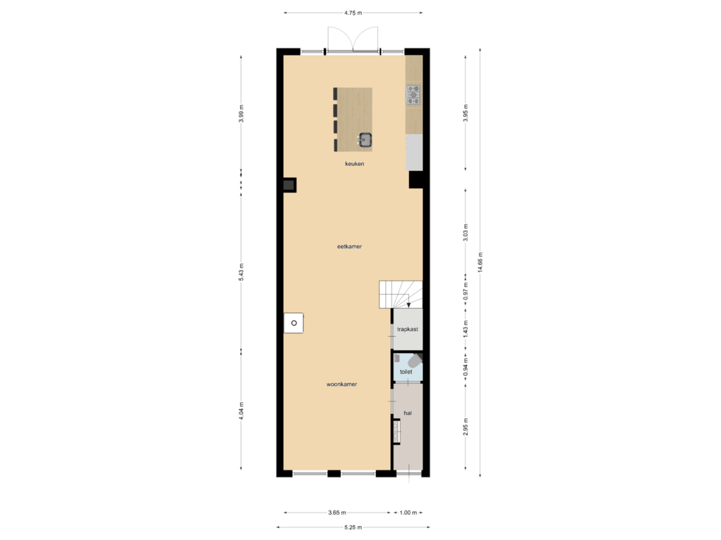 Bekijk plattegrond van First floor van Nonnenstraat 47