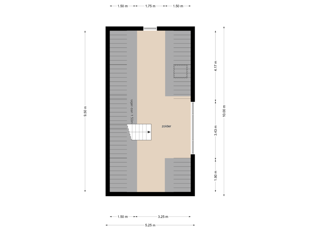 Bekijk plattegrond van Floor 2 van Nonnenstraat 47