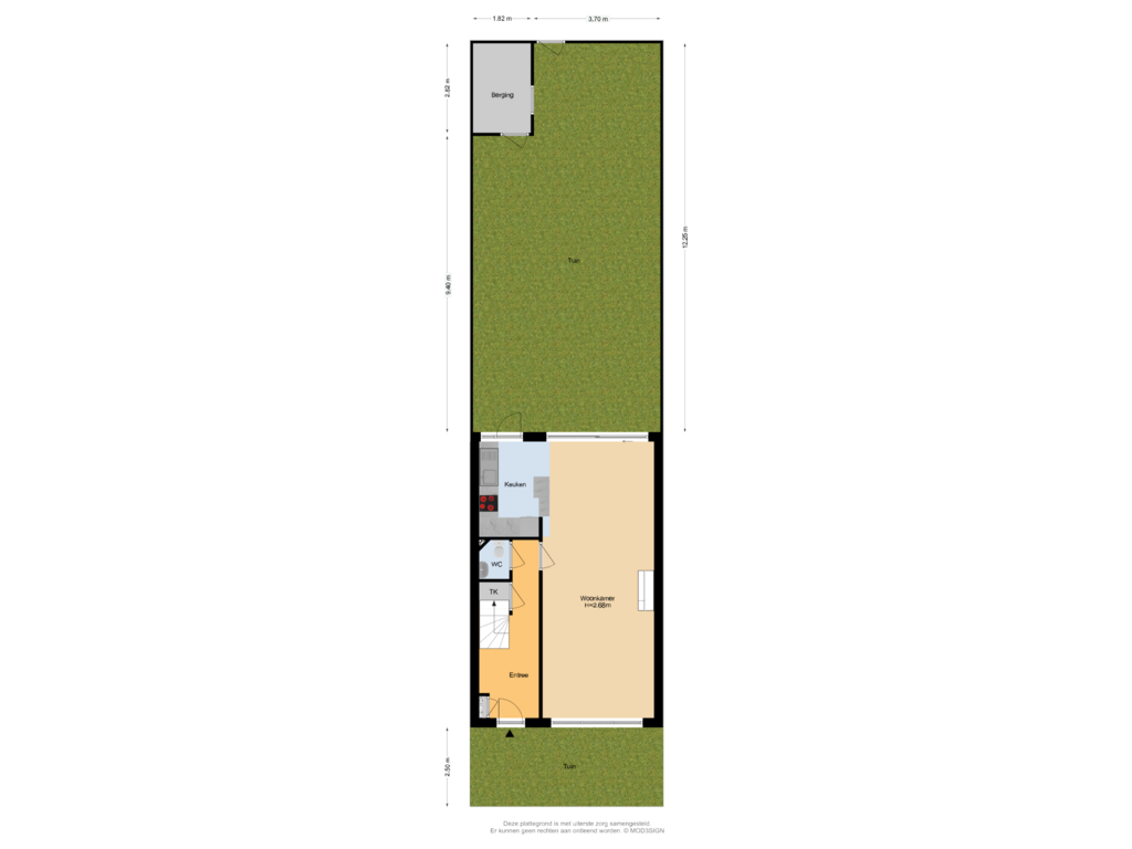 View floorplan of Situatie of Jan van Galenstraat 24